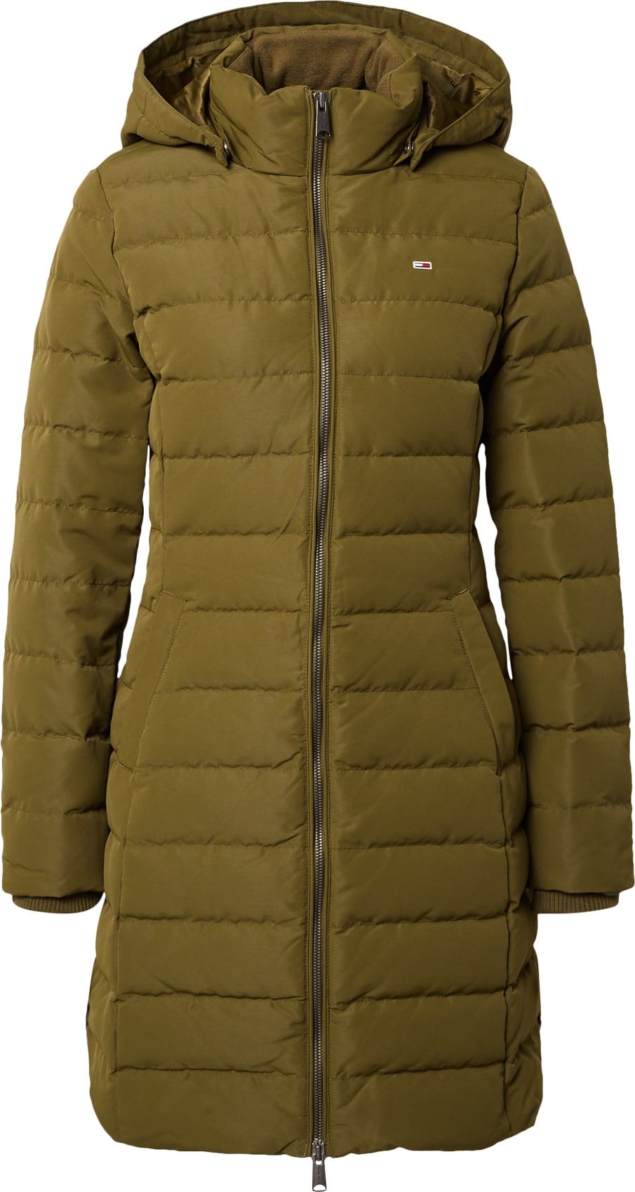 Tommy Jeans Zimní kabát olivová