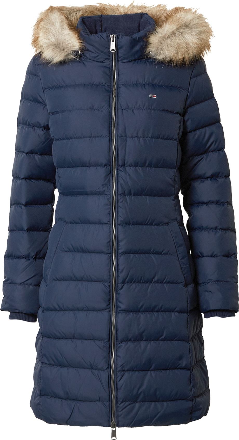 Tommy Jeans Zimní kabát námořnická modř
