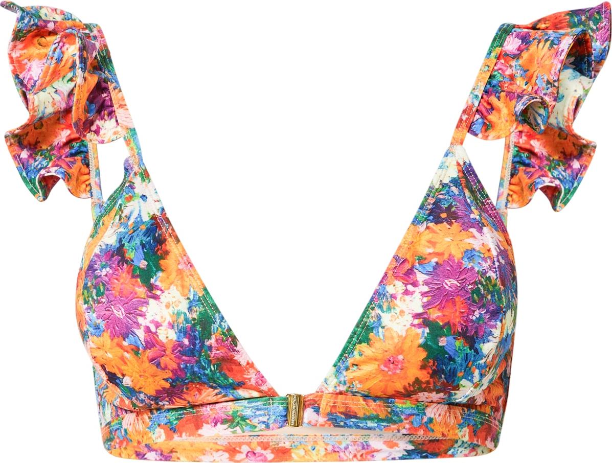 Underprotection Horní díl plavek 'LOTUS' růžová / oranžová / zelená / béžová