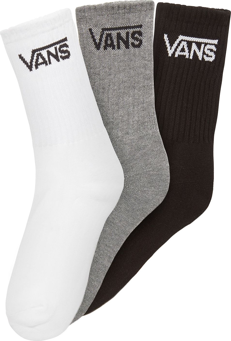 VANS Ponožky šedý melír / bílá / černá