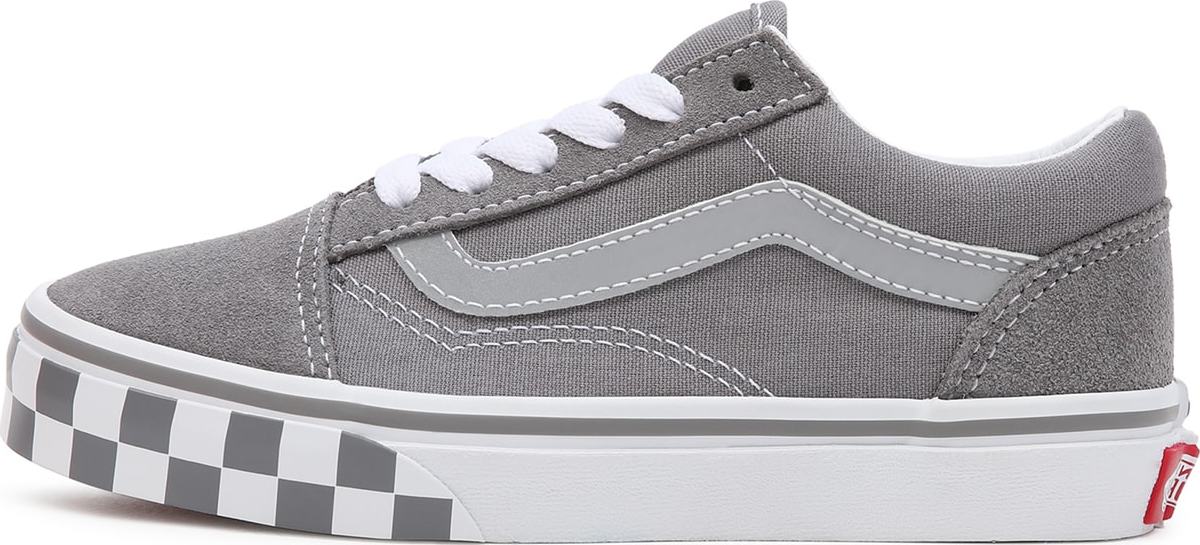 VANS Tenisky 'Old Skool' šedá / světle šedá / bílá / červená