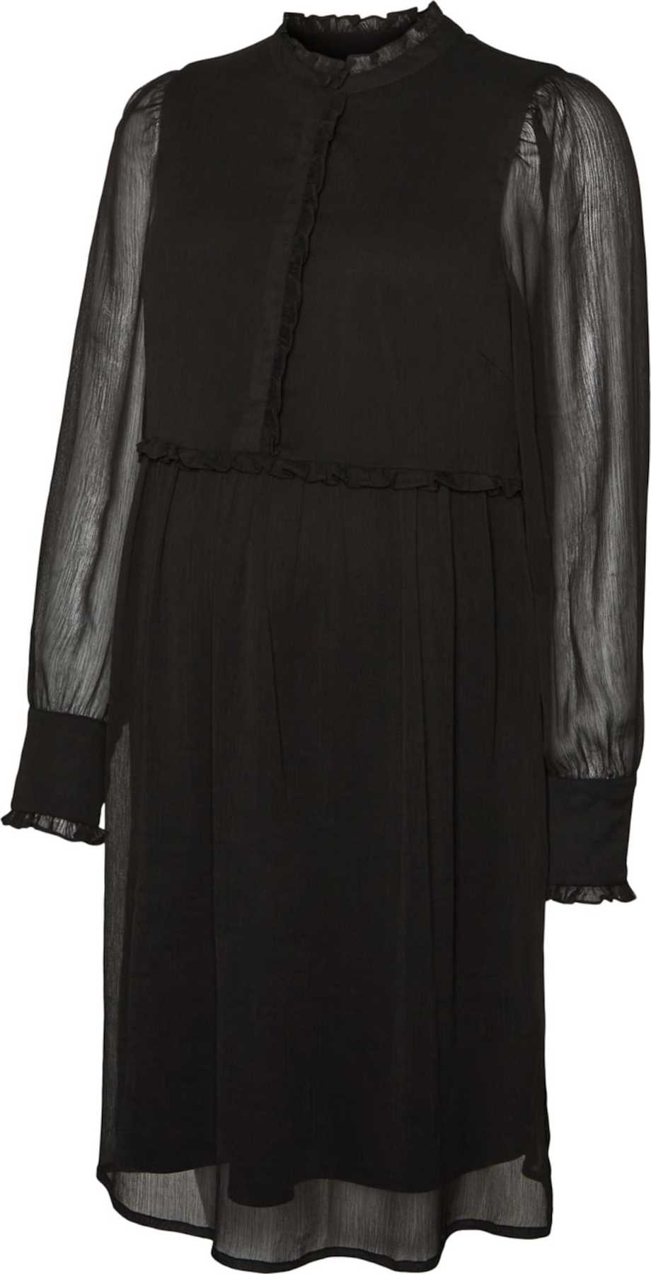 Vero Moda Maternity Košilové šaty 'Dee' černá