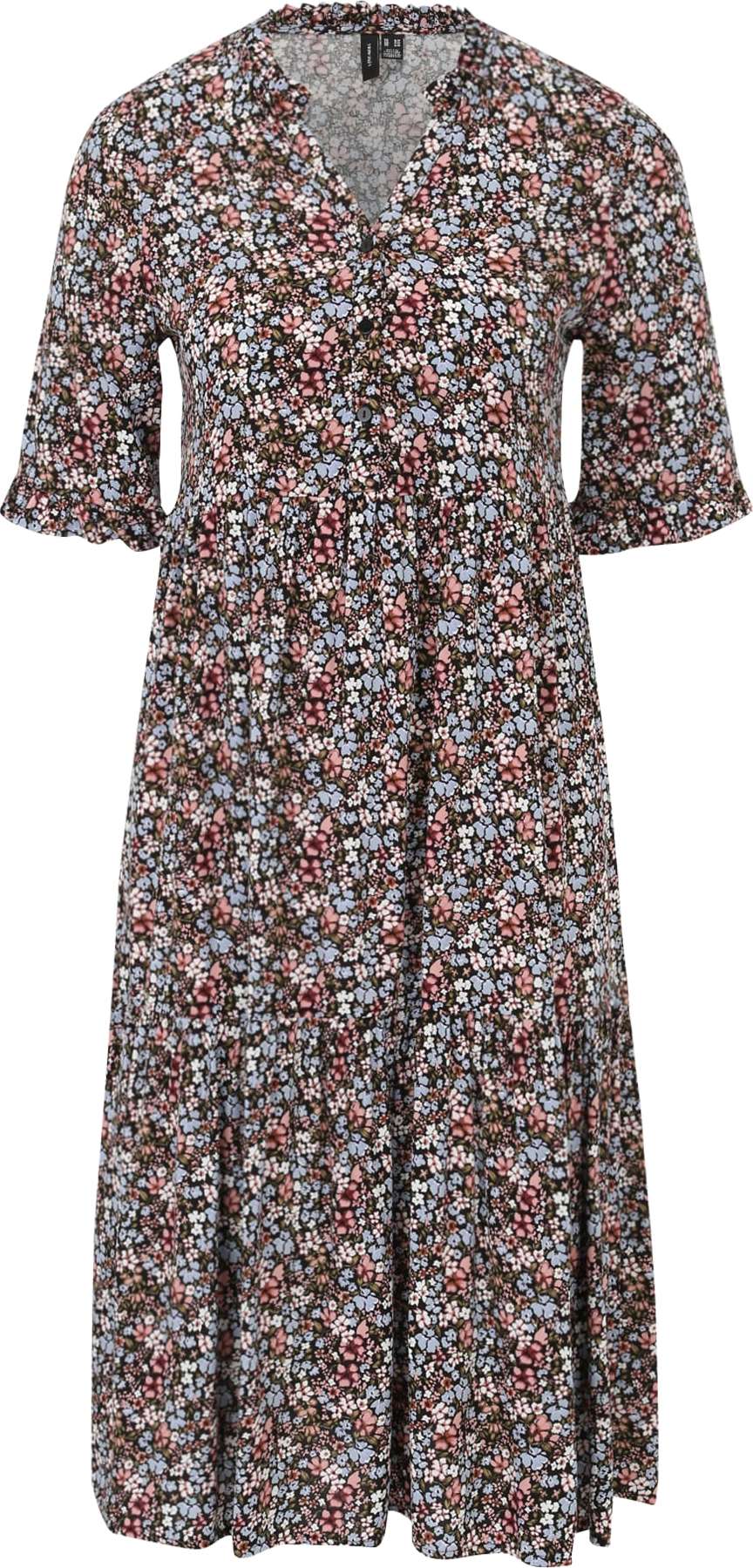 Vero Moda Petite Košilové šaty 'EASY' černá / šeříková / světle červená / olivová / bílá