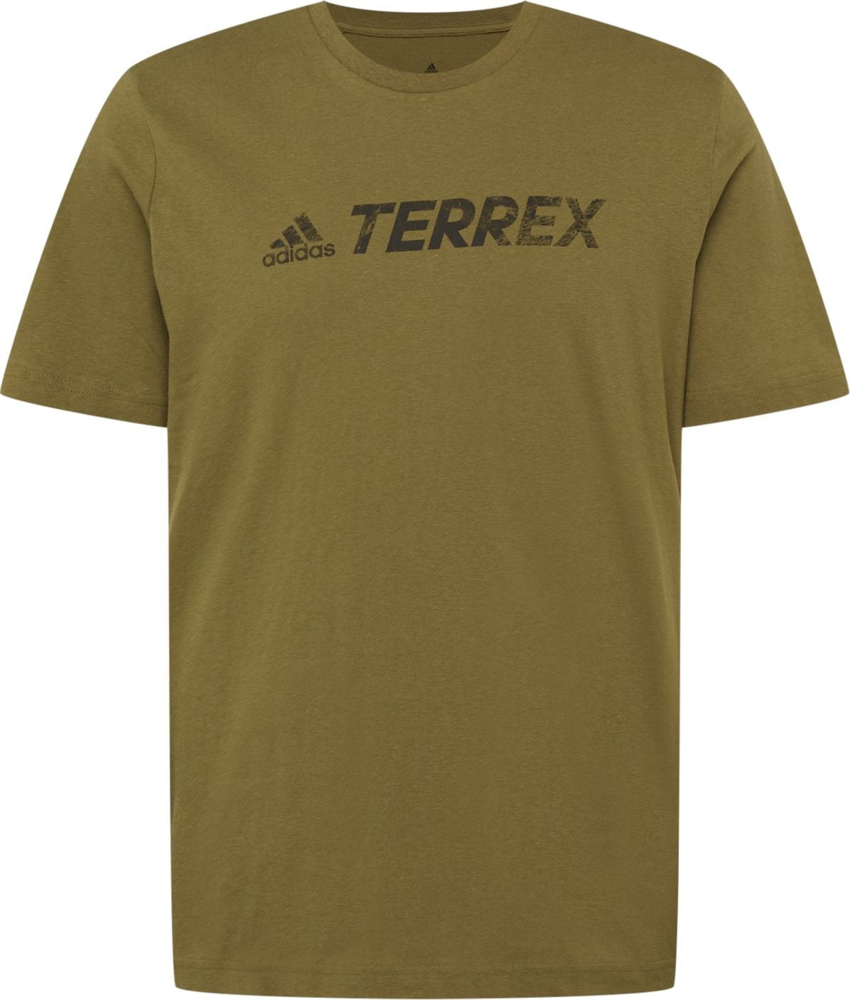 adidas Terrex Funkční tričko olivová / černá