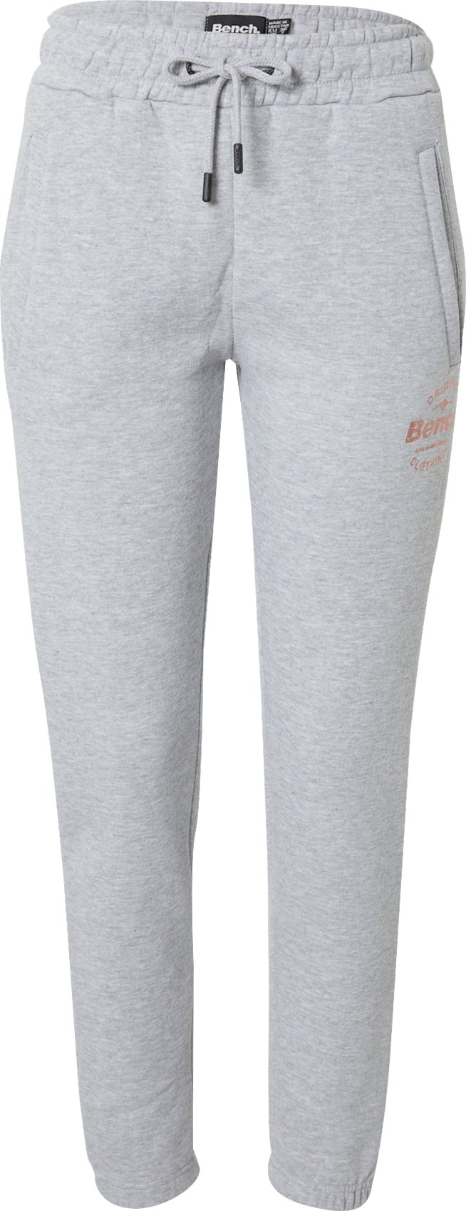 BENCH Sportovní kalhoty šedý melír / růžově zlatá