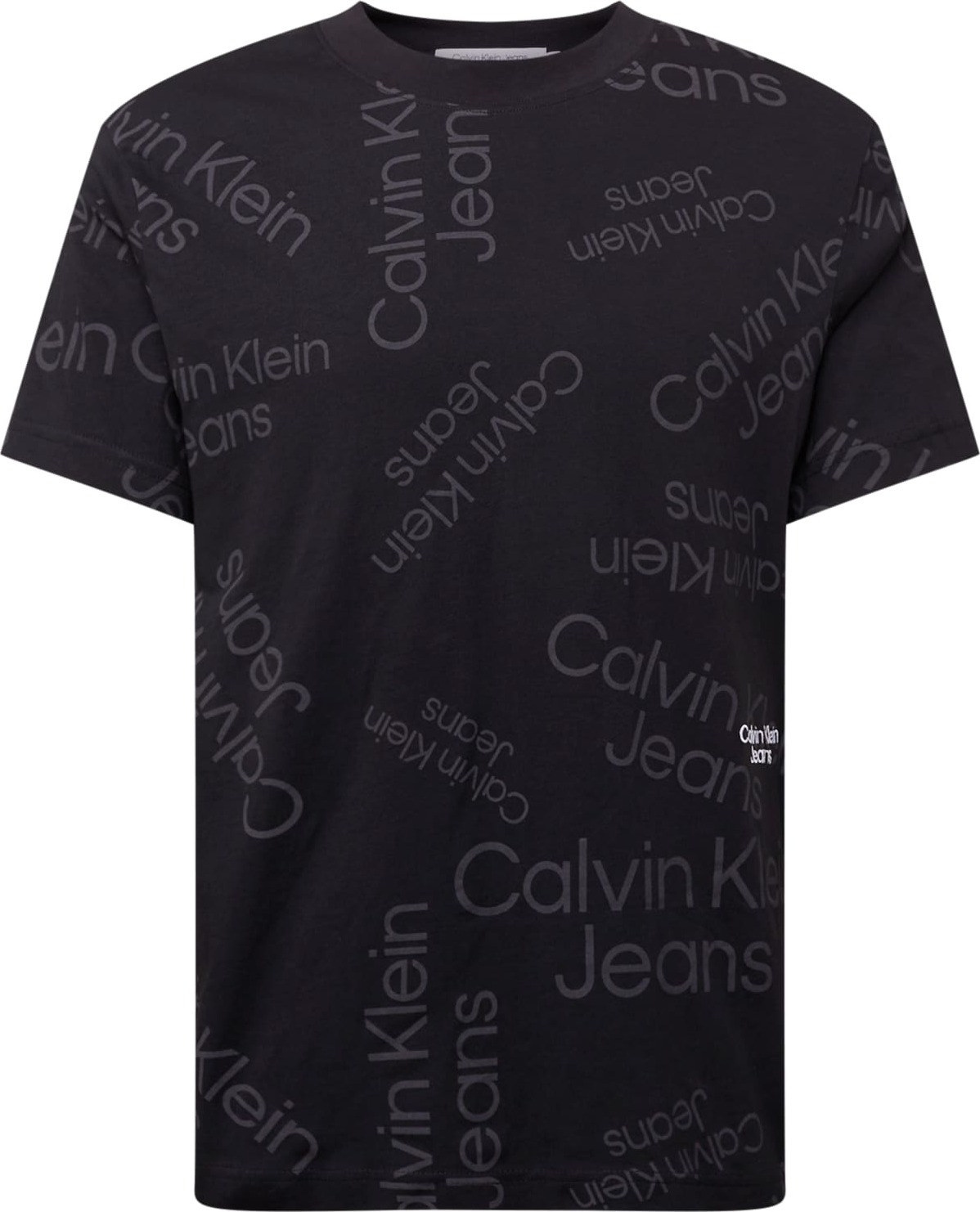 Calvin Klein Jeans Tričko černá / antracitová