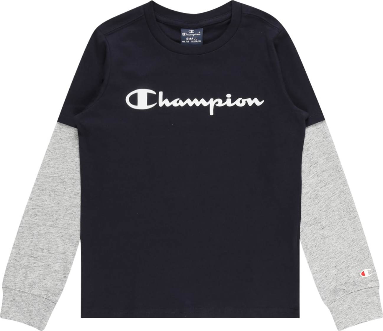 Champion Authentic Athletic Apparel Tričko námořnická modř / šedý melír / červená / bílá