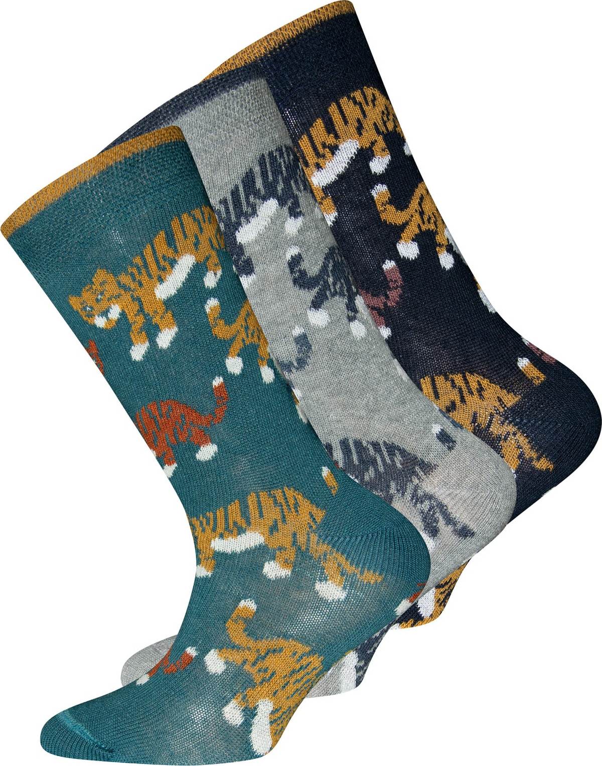 EWERS Ponožky šedá / nefritová / mix barev / noční modrá / světle hnědá