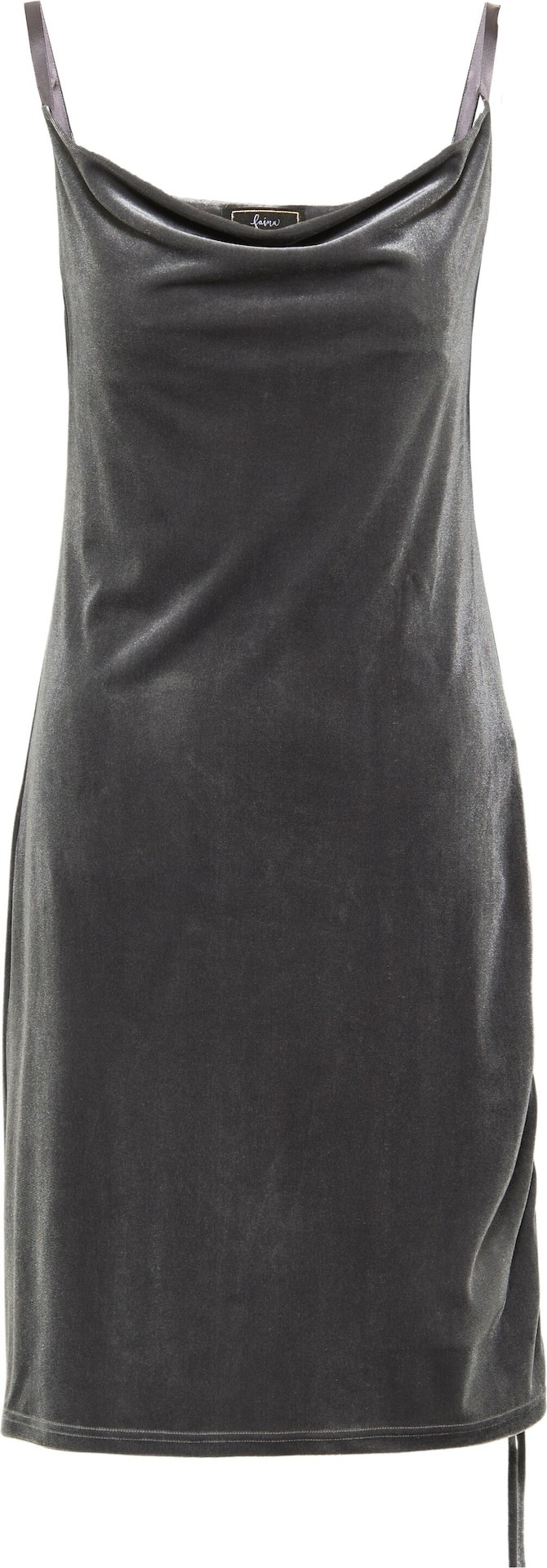 faina Koktejlové šaty tmavě šedá