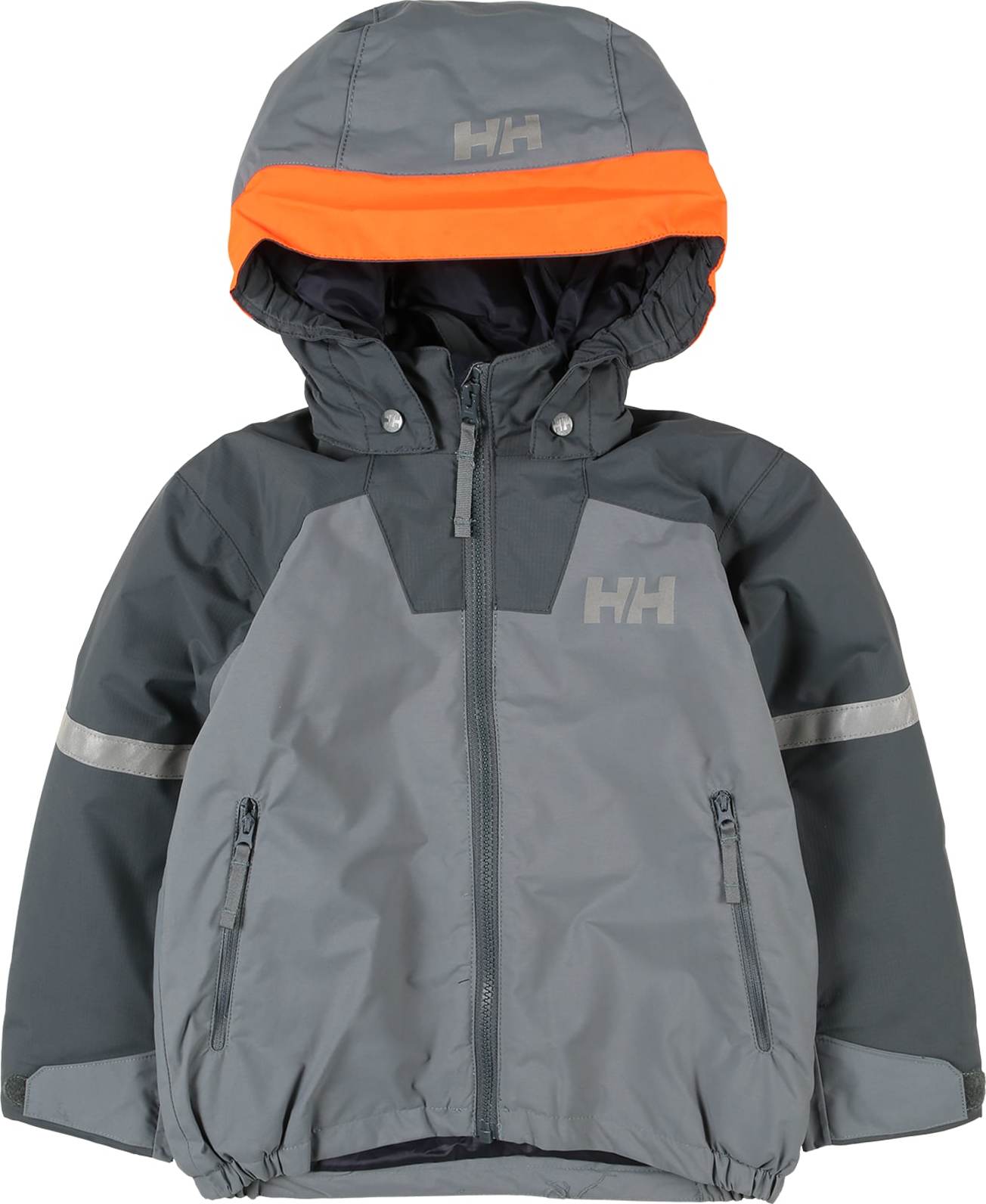 HELLY HANSEN Outdoorová bunda 'LEGEND' šedá / tmavě šedá / tmavě oranžová