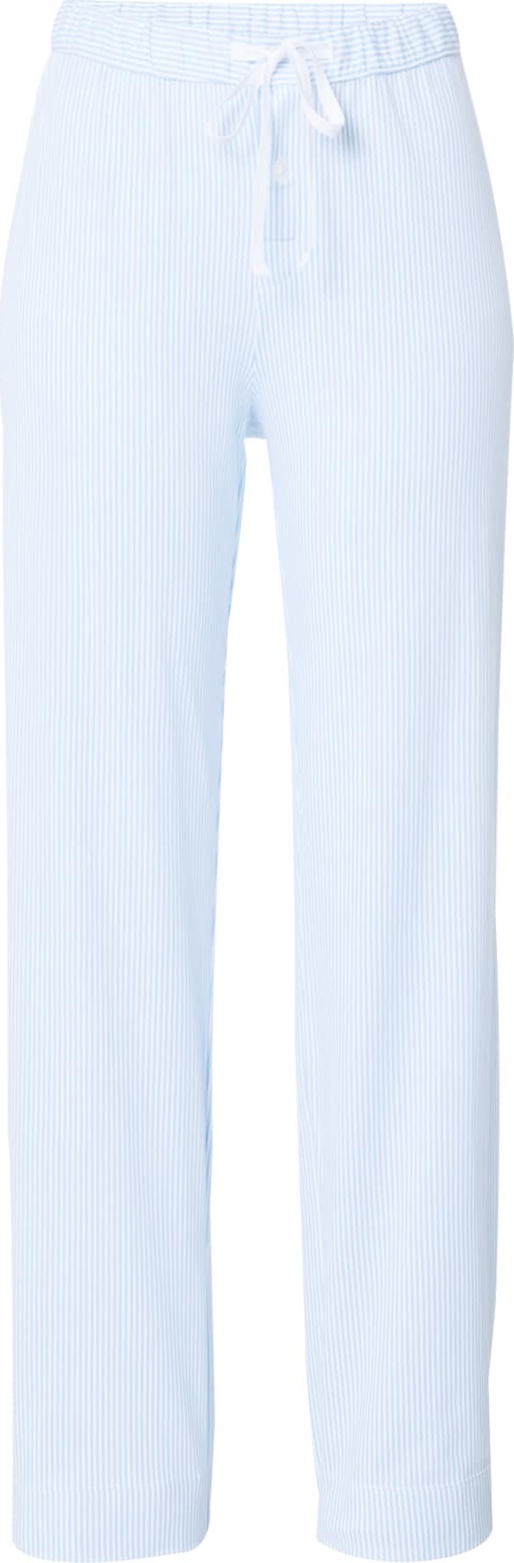Lauren Ralph Lauren Pyžamové kalhoty světlemodrá / offwhite