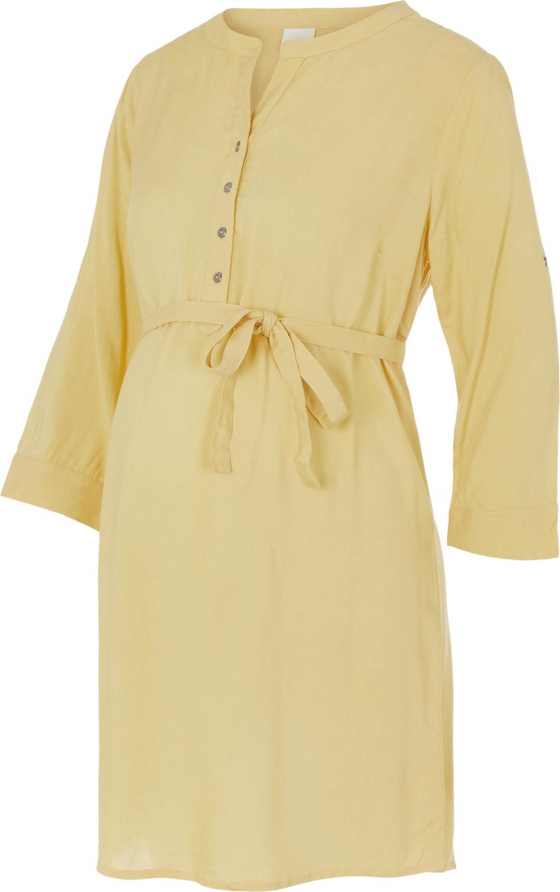 MAMALICIOUS Košilové šaty 'Mercy' pastelově žlutá