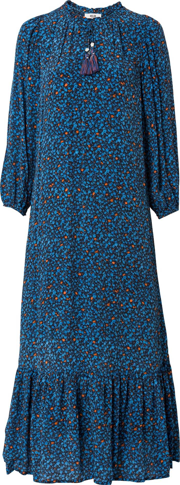 Moliin Copenhagen Šaty 'Xandra' modrá / námořnická modř / oranžová