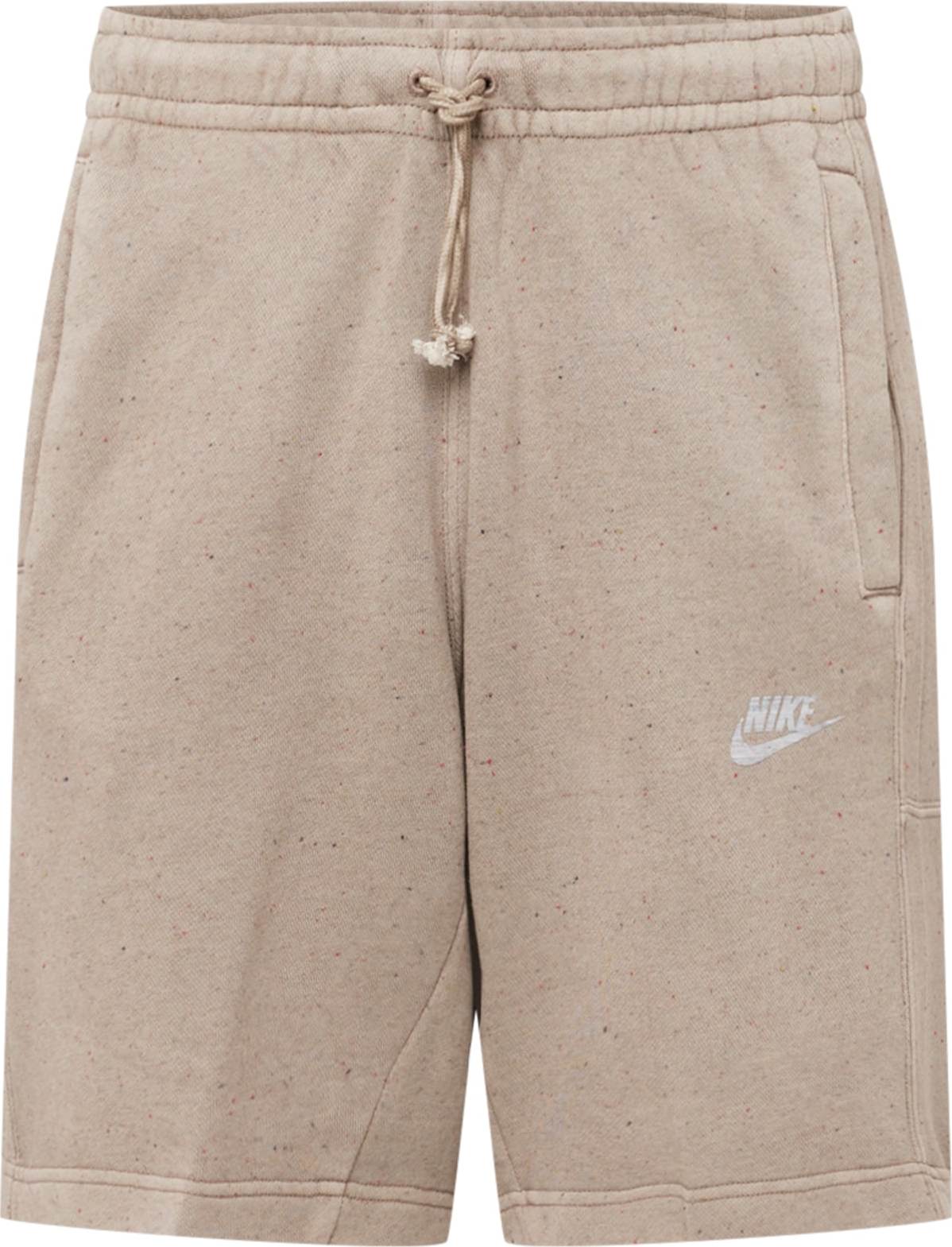 Nike Sportswear Kalhoty šedobéžová
