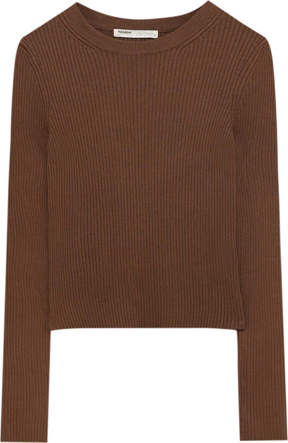 Pull&Bear Svetr hnědá