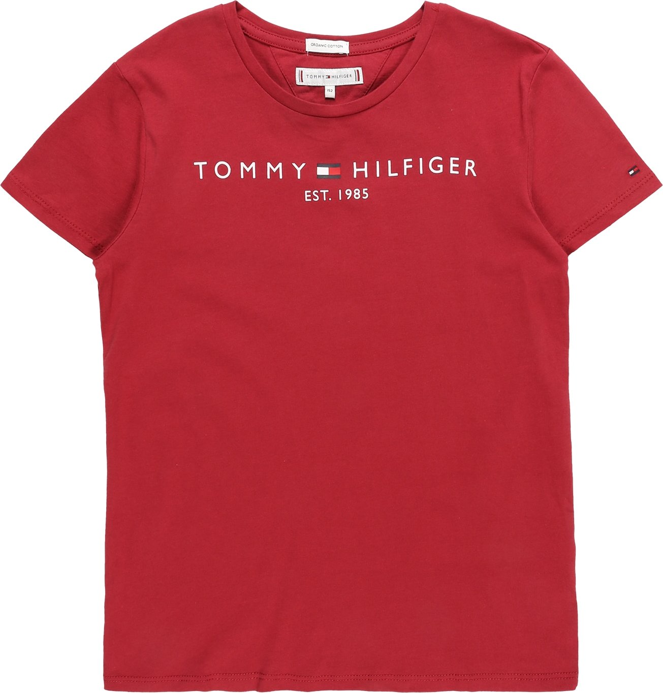 TOMMY HILFIGER Tričko bílá / marine modrá / krvavě červená
