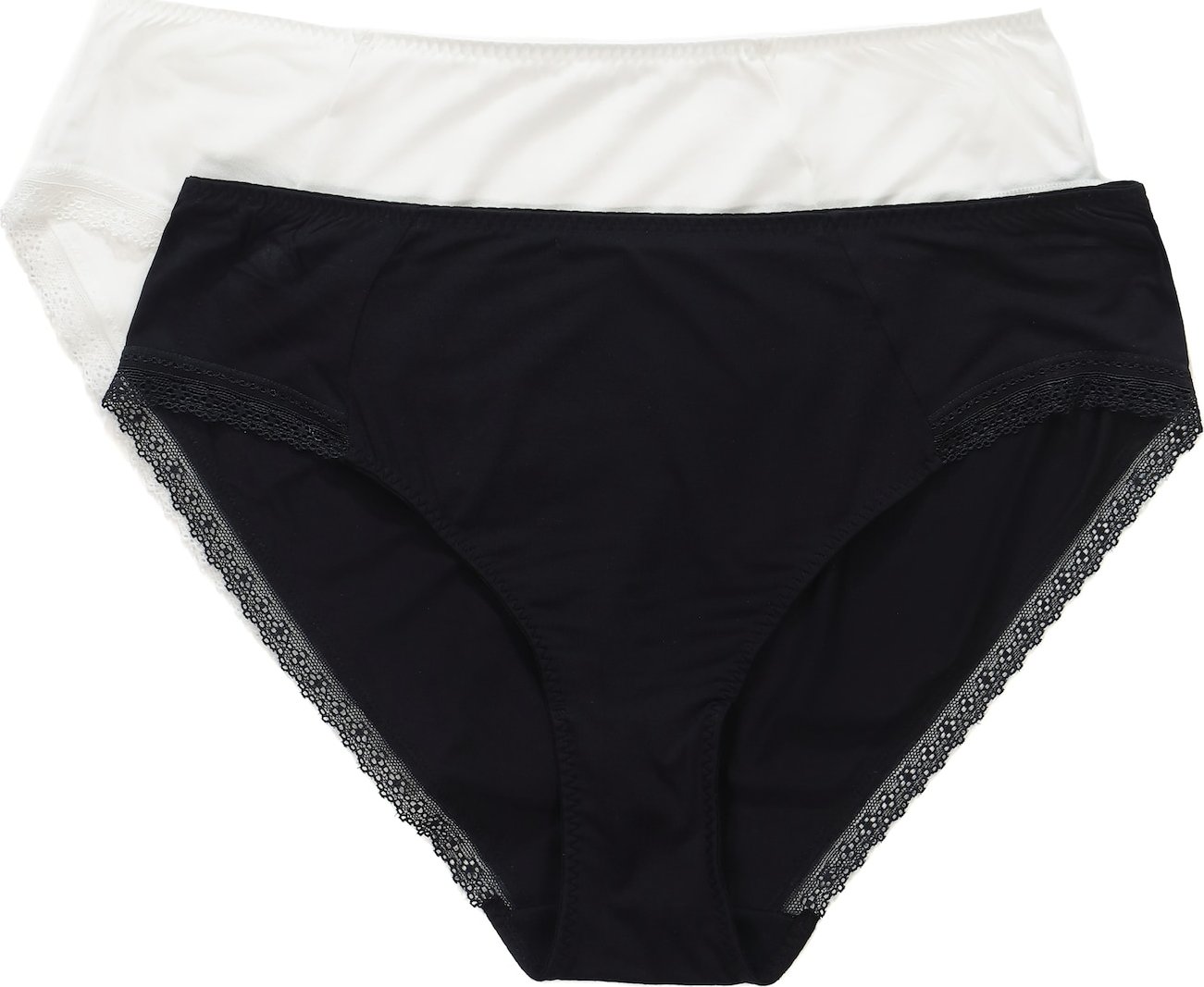 Ulla Popken Kalhotky '800067' offwhite / černá