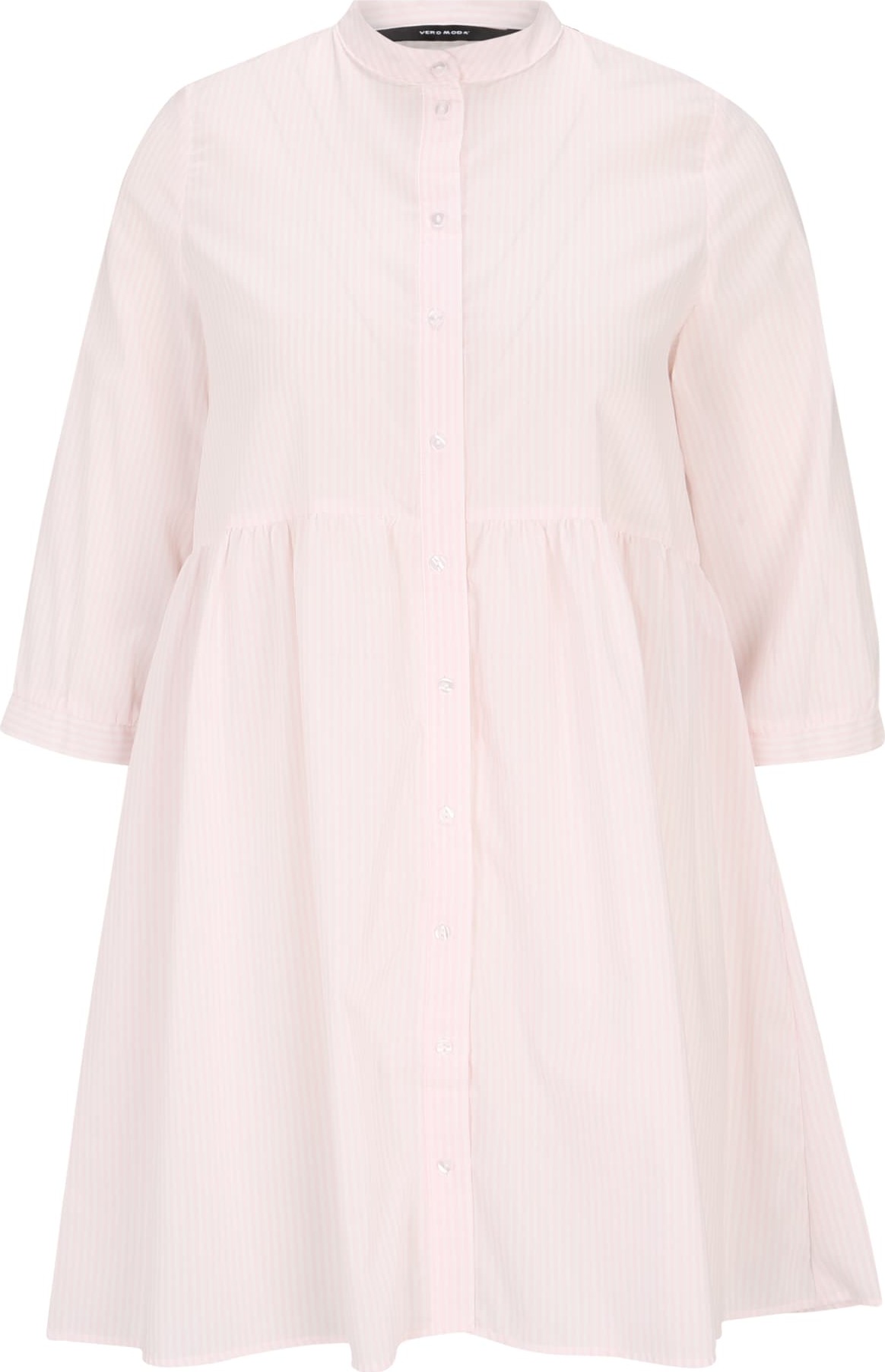 Vero Moda Petite Košilové šaty 'SISI' světle růžová / bílá