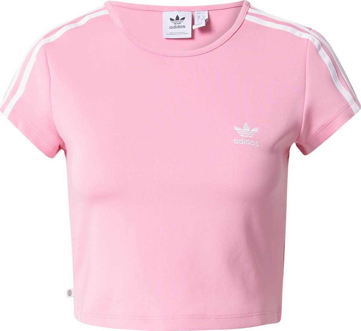 ADIDAS ORIGINALS Tričko růžová / bílá