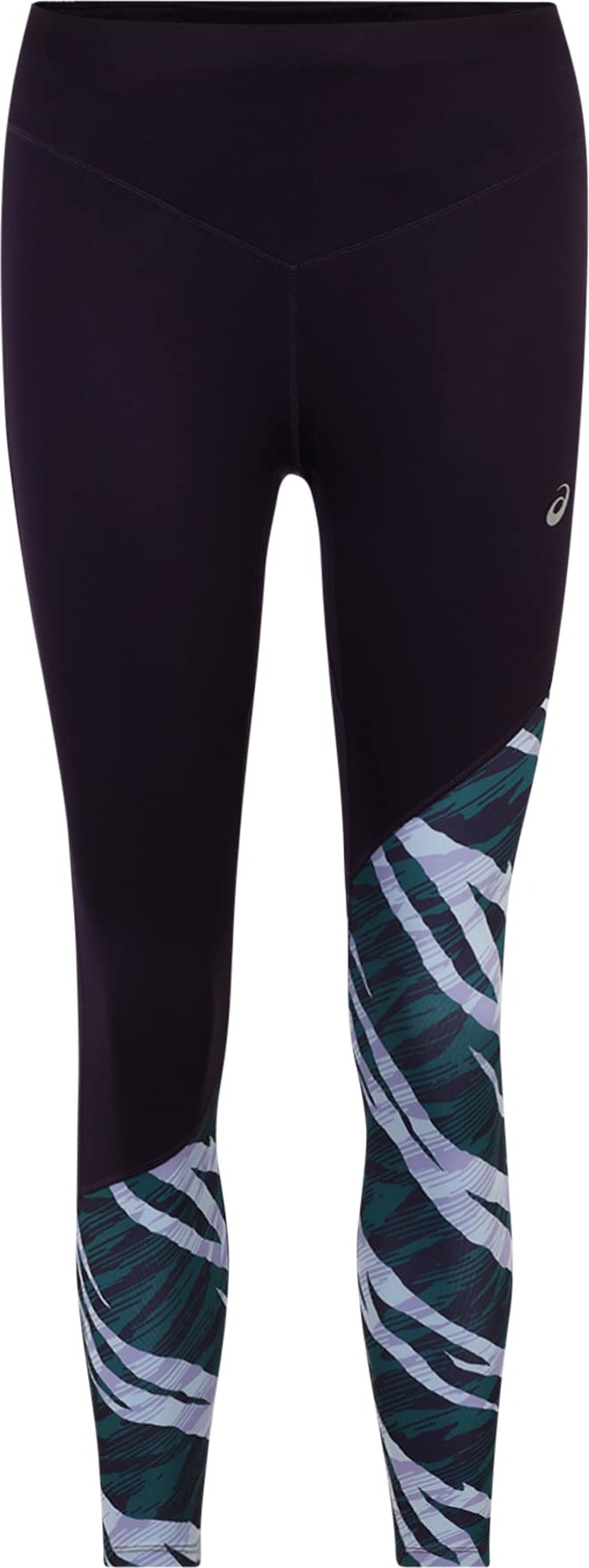 ASICS Sportovní kalhoty 'WILD CAMO' grafitová / světle šedá / smaragdová / pastelová fialová