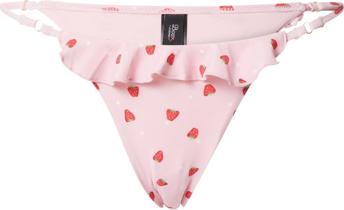 Boux Avenue Spodní díl plavek zelená / pink / červená / bílá