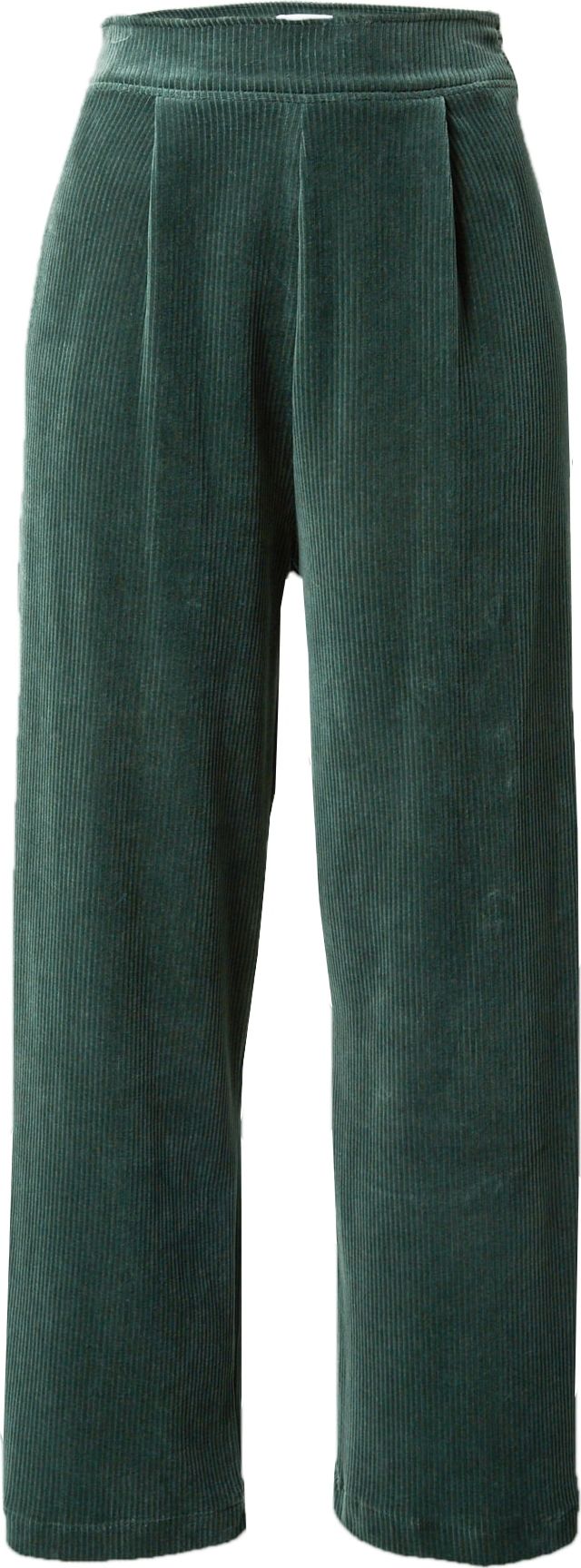 Brava Fabrics Kalhoty se sklady v pase tmavě zelená