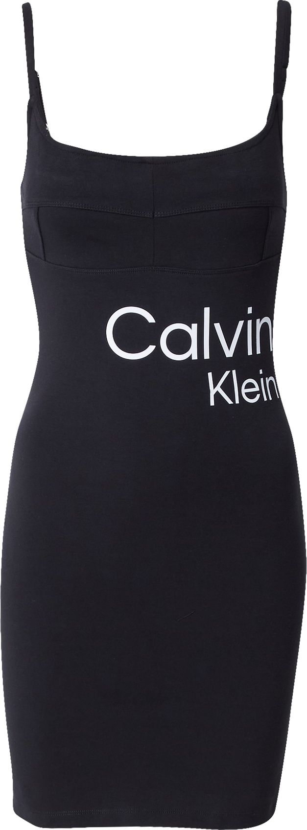 Calvin Klein Jeans Letní šaty černá / bílá