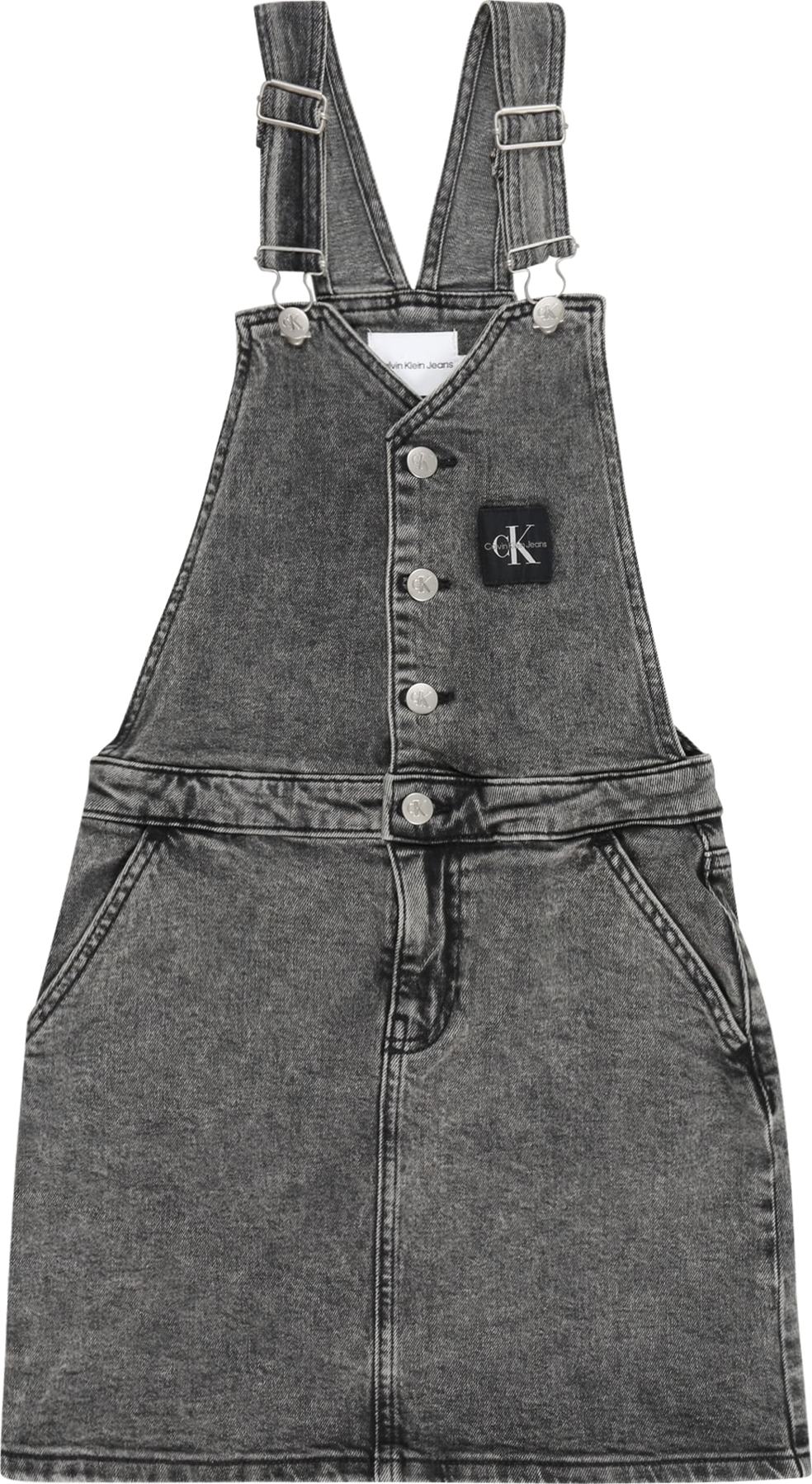 Calvin Klein Jeans Sukně šedá džínová