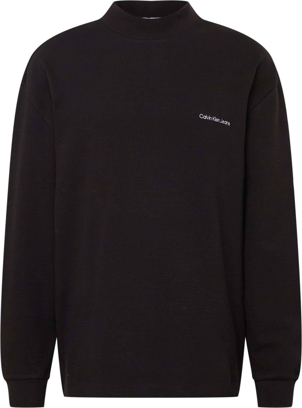 Calvin Klein Jeans Tričko černá / bílá