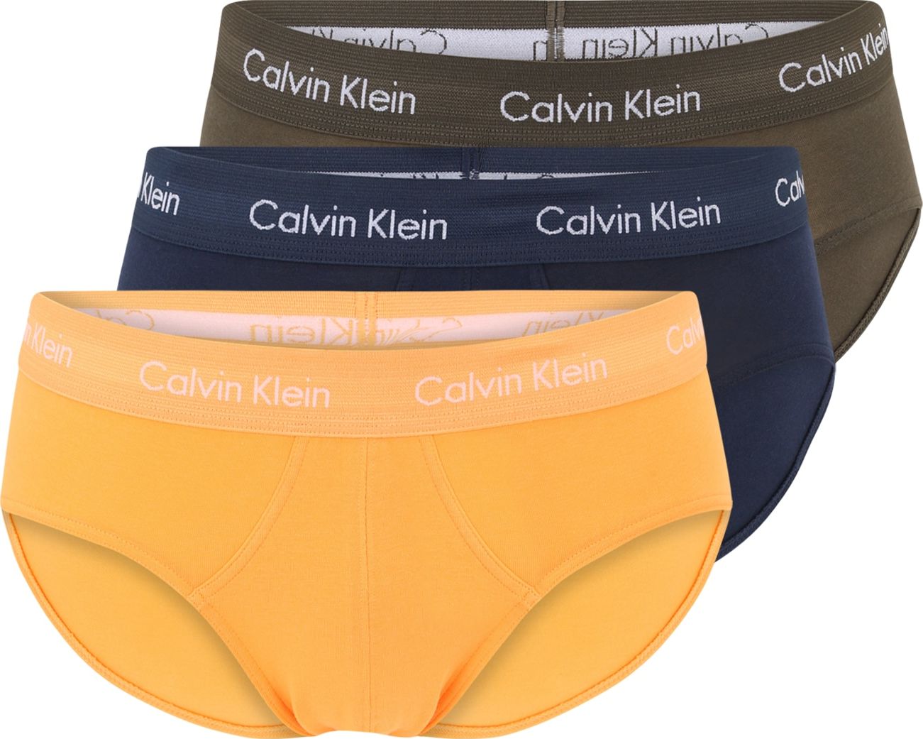 Calvin Klein Underwear Boxerky tmavě modrá / khaki / mandarinkoná / bílá