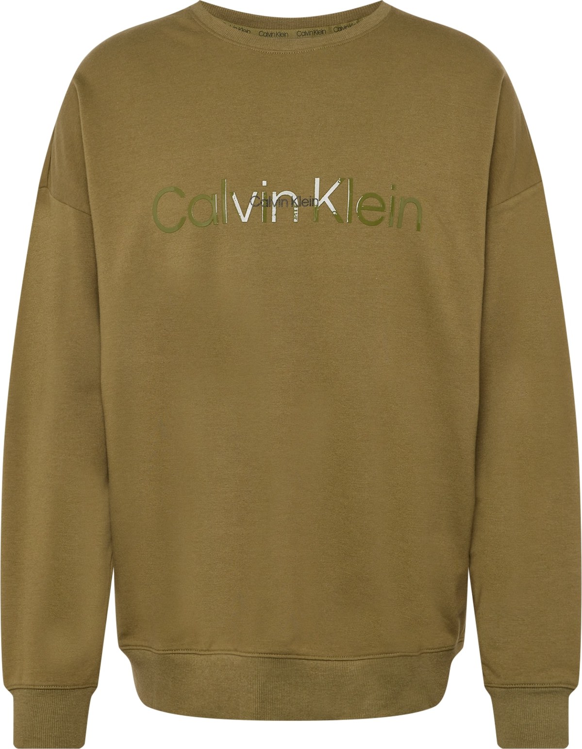 Calvin Klein Underwear Mikina olivová / černá
