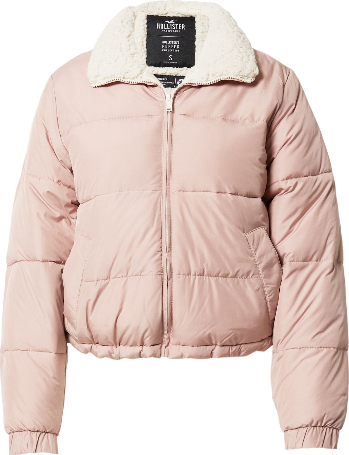 HOLLISTER Zimní bunda růžová