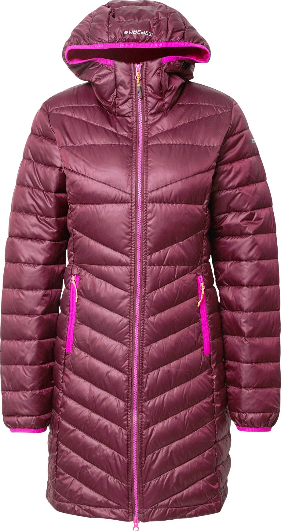 ICEPEAK Přechodná bunda 'BENHAM' pink / burgundská červeň / bílá