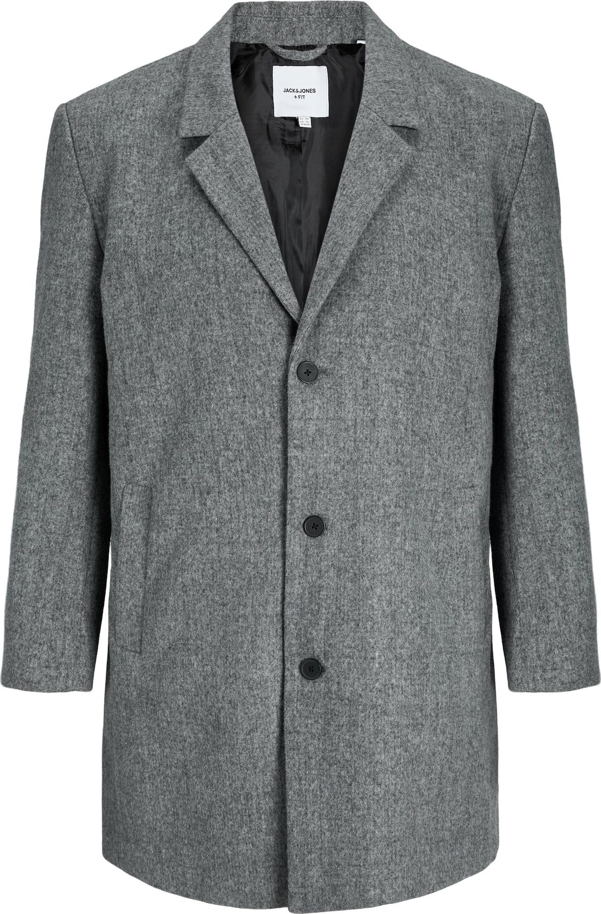 Jack & Jones Plus Přechodný kabát 'TOBY' šedá