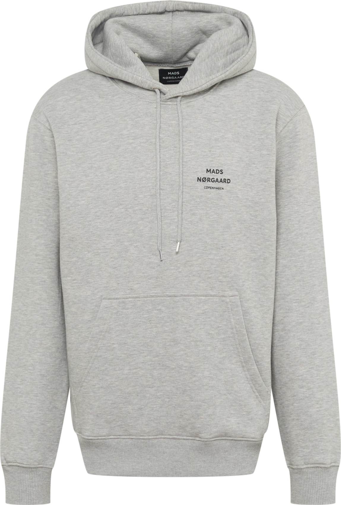MADS NORGAARD COPENHAGEN Mikina světle šedá / šedý melír / černá