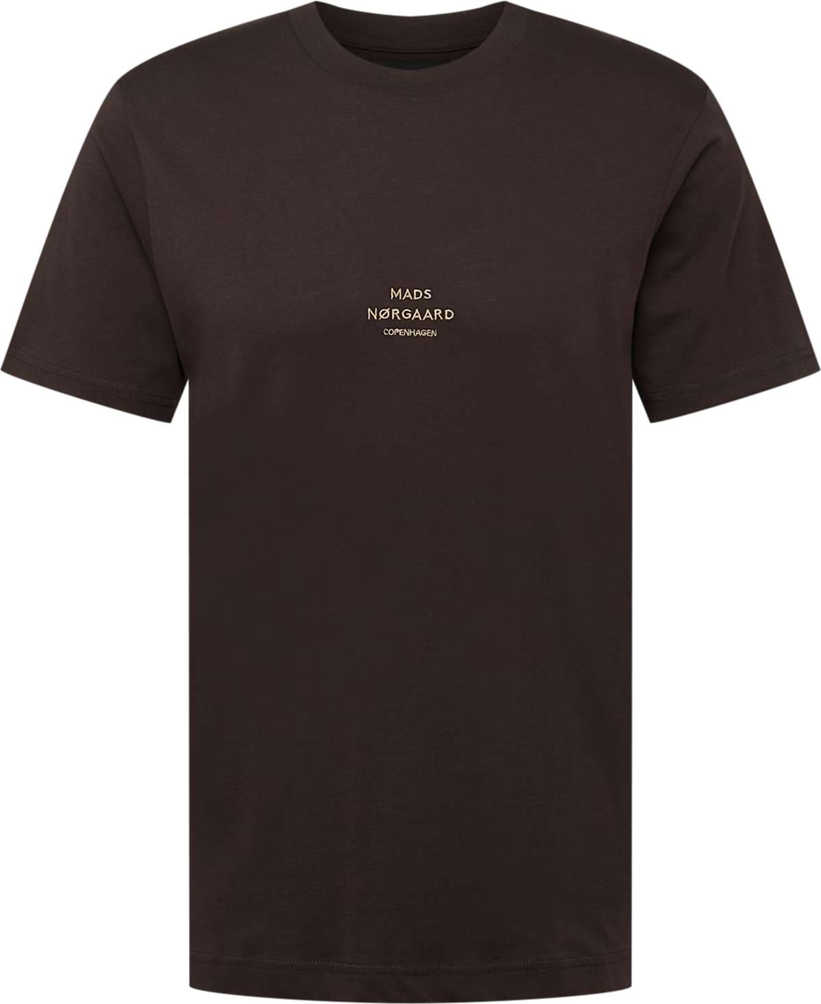 MADS NORGAARD COPENHAGEN Tričko krémová / tmavě hnědá