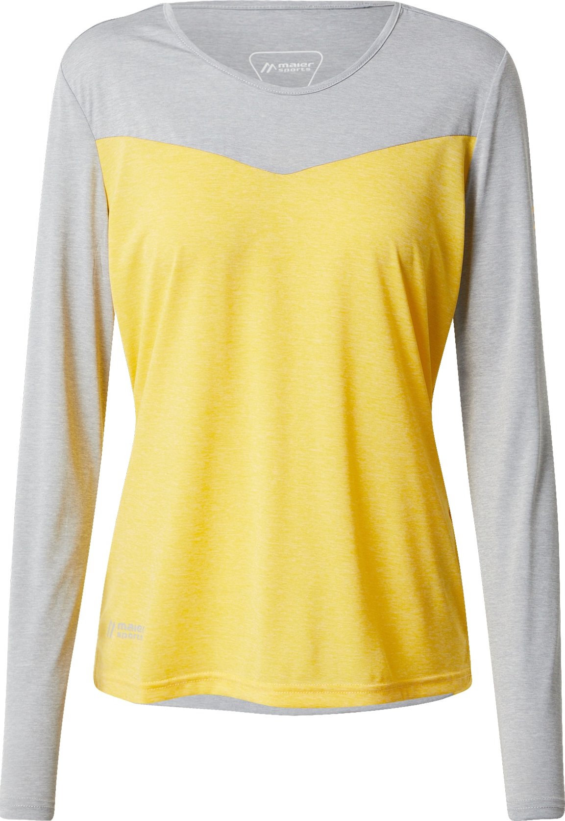 Maier Sports Funkční tričko 'Bjordal' žlutá / světle šedá