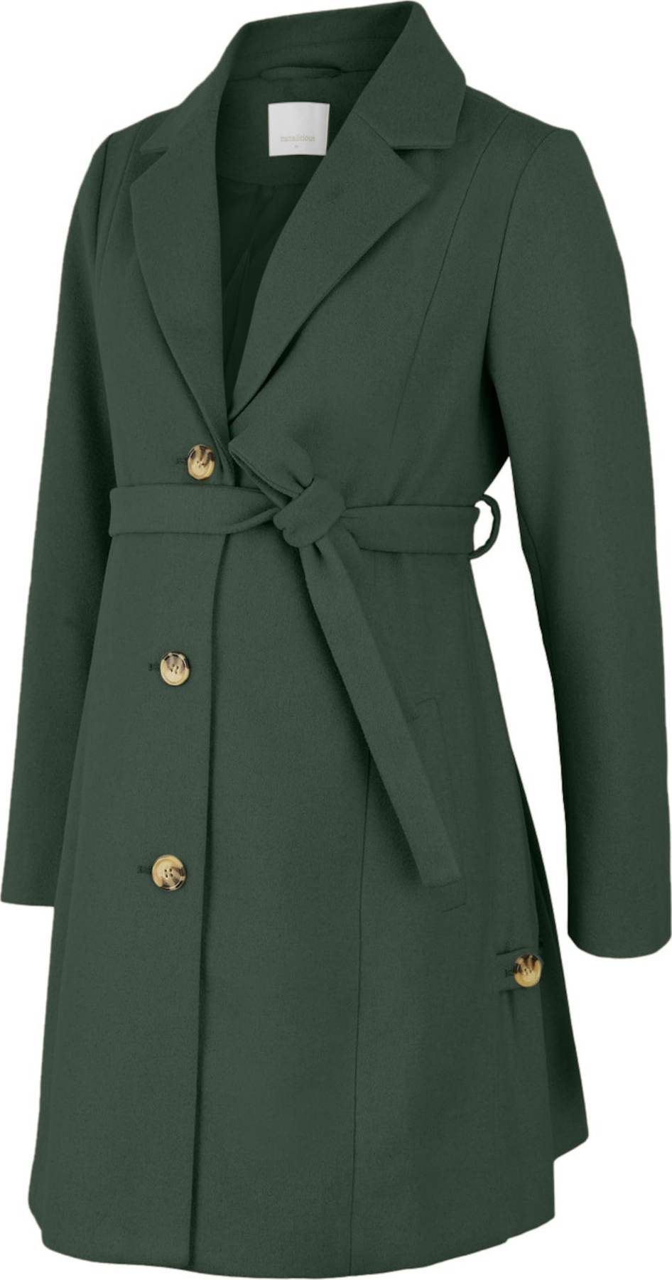 MAMALICIOUS Přechodný kabát 'Lulu' tmavě zelená