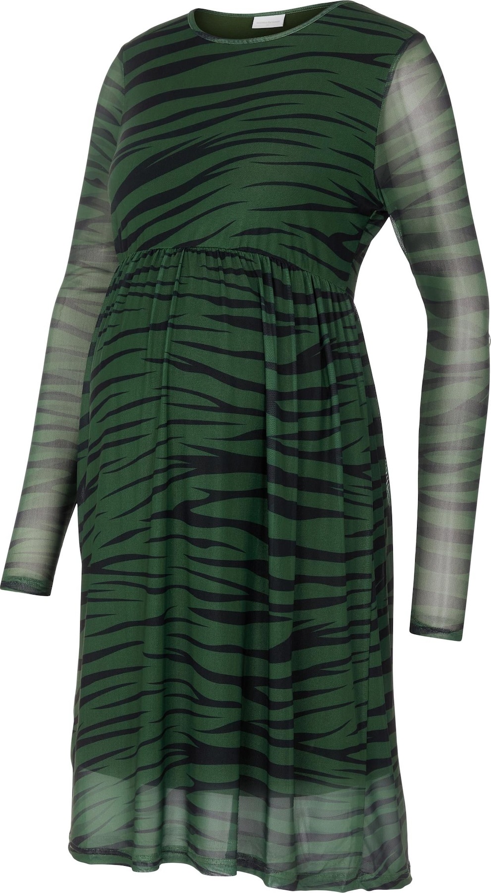 MAMALICIOUS Šaty 'Hedda' tmavě zelená / černá