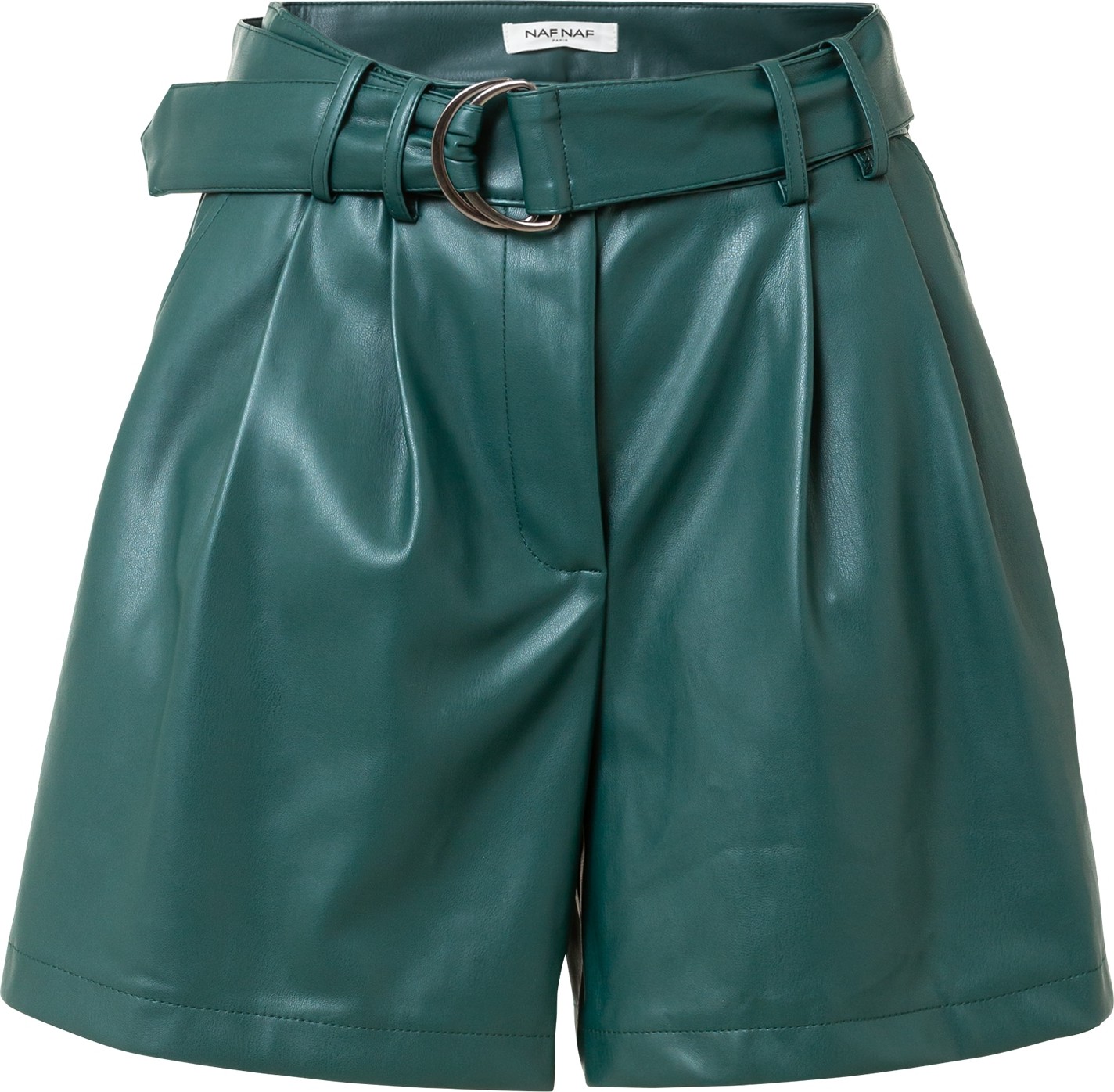 NAF NAF Kalhoty se sklady v pase smaragdová