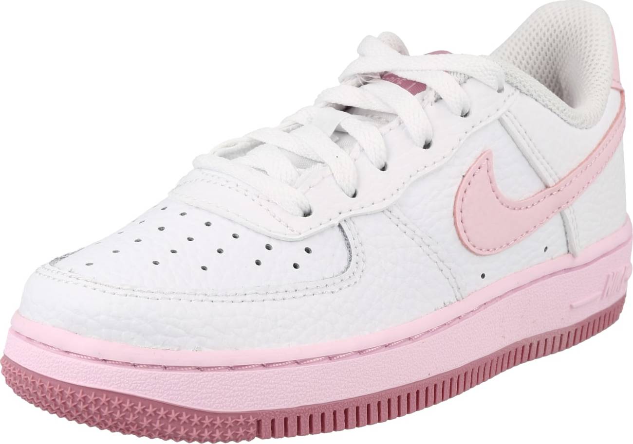Nike Sportswear Tenisky 'Force 1' růžová / bílá
