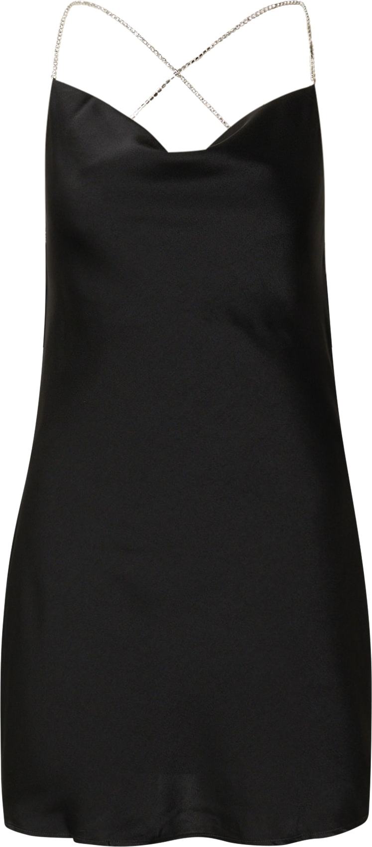 ONLY Koktejlové šaty 'SAGA' černá