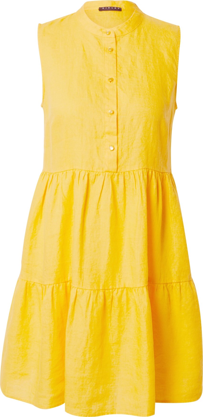 Sisley Košilové šaty žlutá