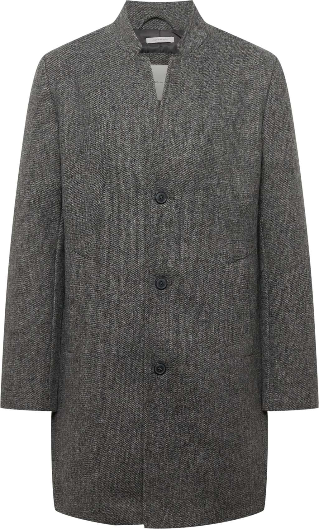 TOM TAILOR DENIM Přechodný kabát šedý melír