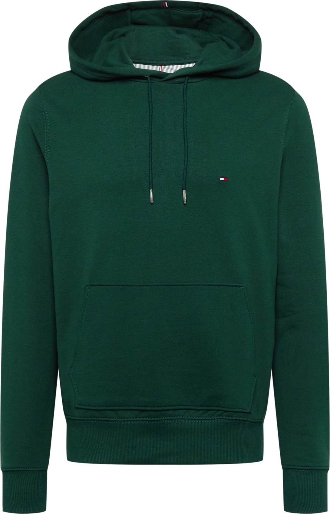 TOMMY HILFIGER Mikina noční modrá / tmavě zelená / ohnivá červená / bílá