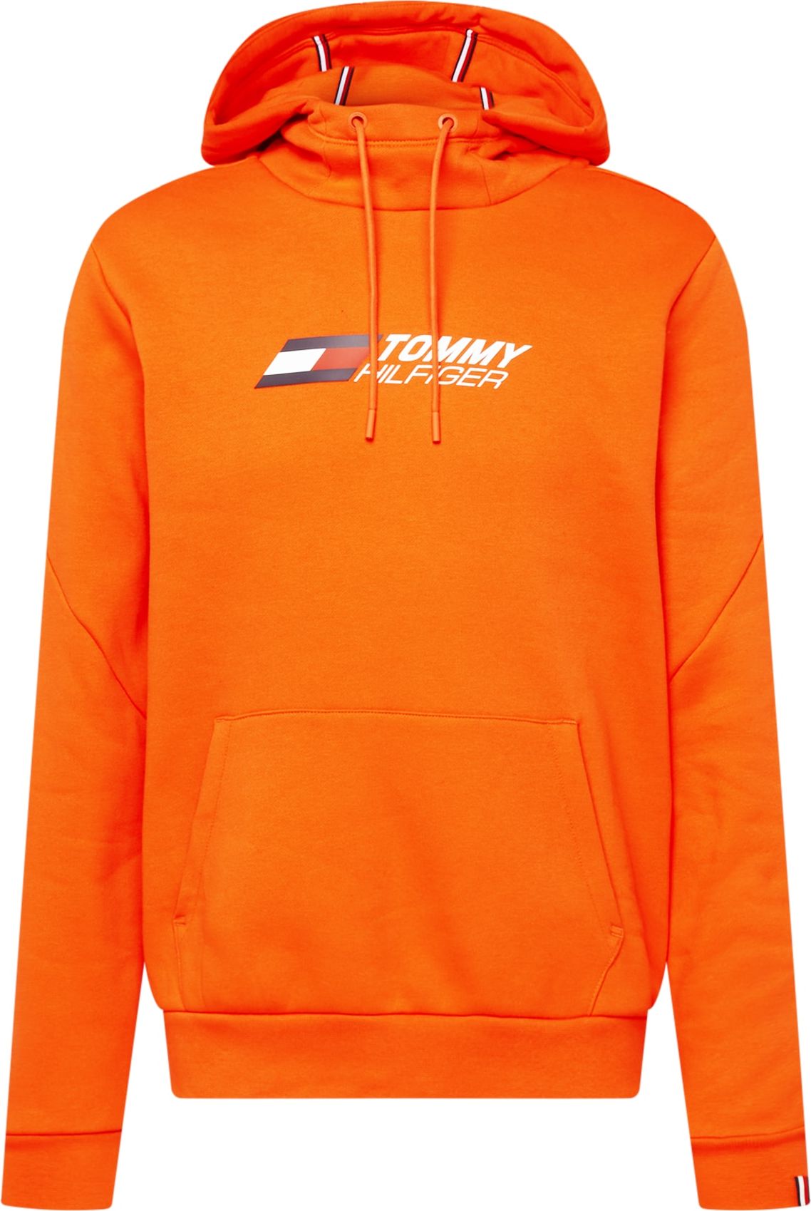 TOMMY HILFIGER Mikina tmavě modrá / tmavě oranžová / jasně červená / bílá