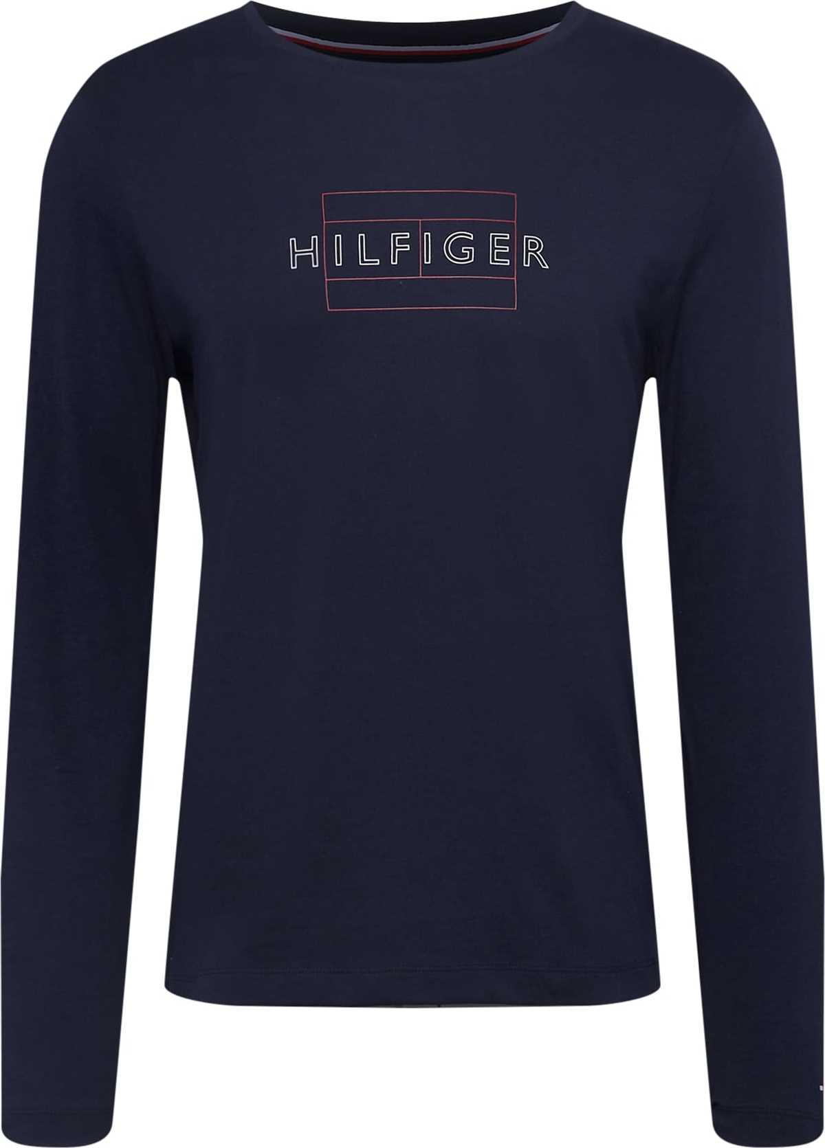 TOMMY HILFIGER Tričko tmavě modrá / grenadina / bílá