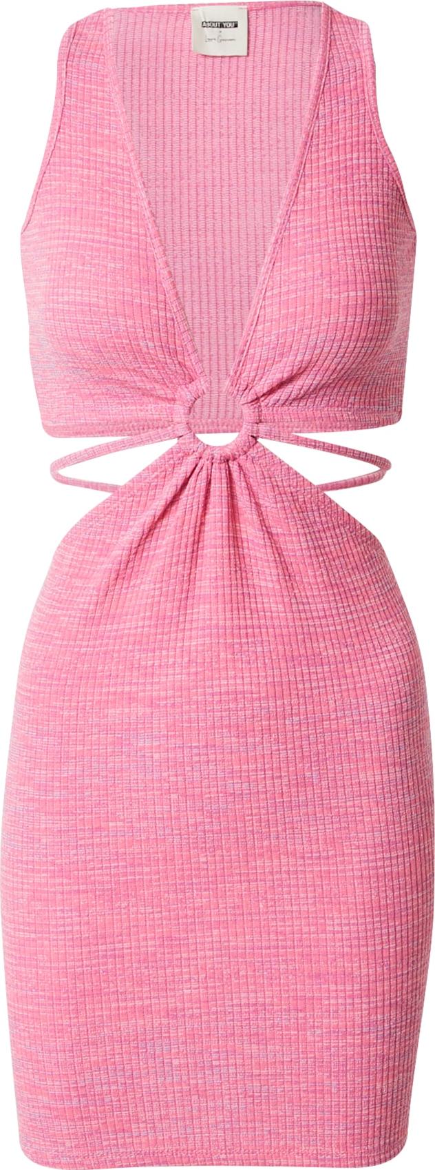 ABOUT YOU x Laura Giurcanu Letní šaty 'Emelie' mix barev / světle růžová
