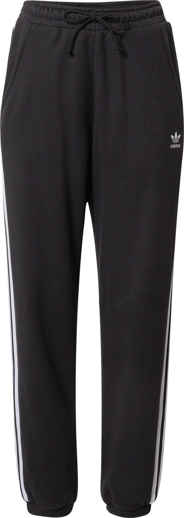 ADIDAS ORIGINALS Kalhoty černá / bílá