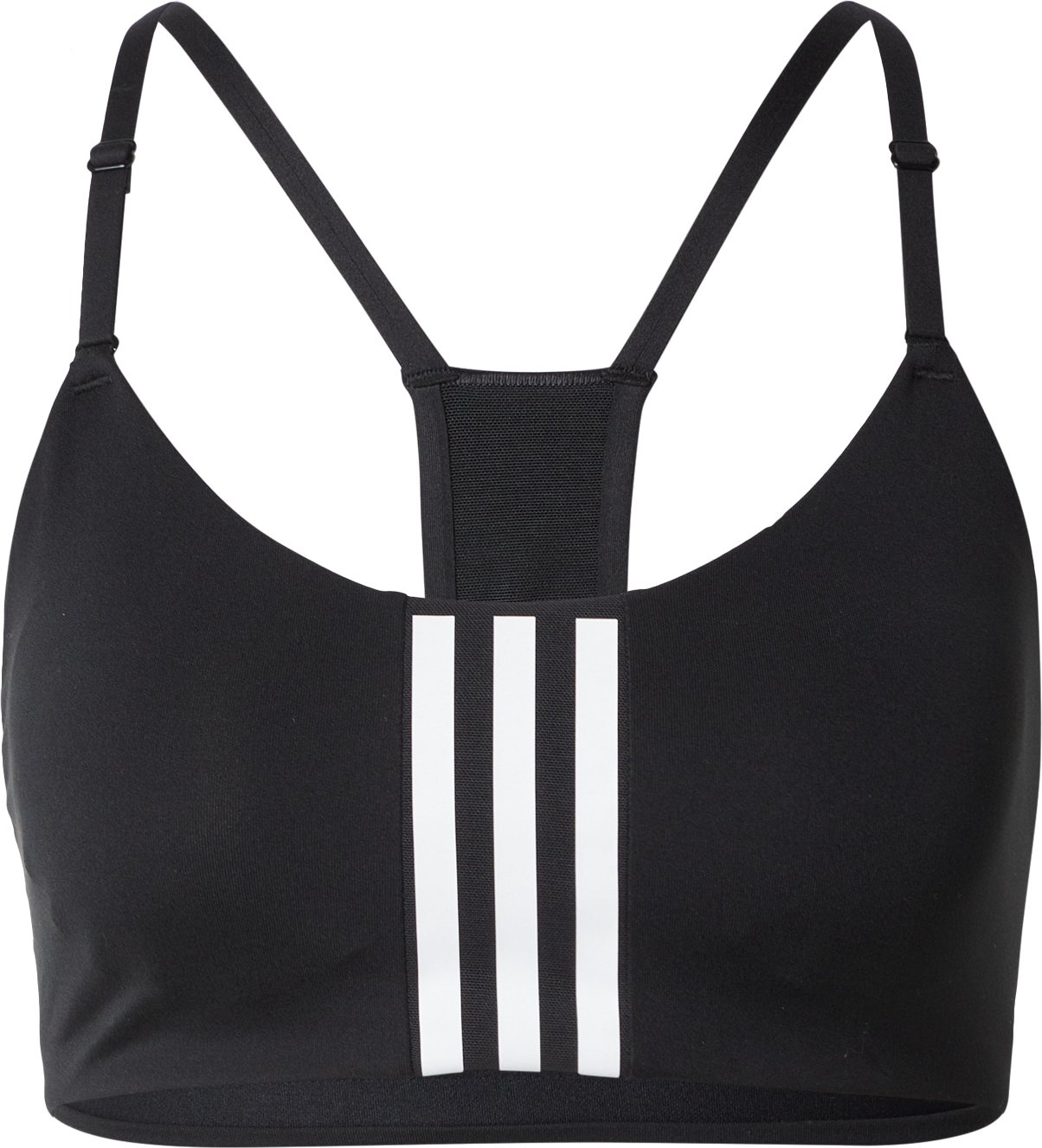 ADIDAS PERFORMANCE Sportovní podprsenka černá / bílá